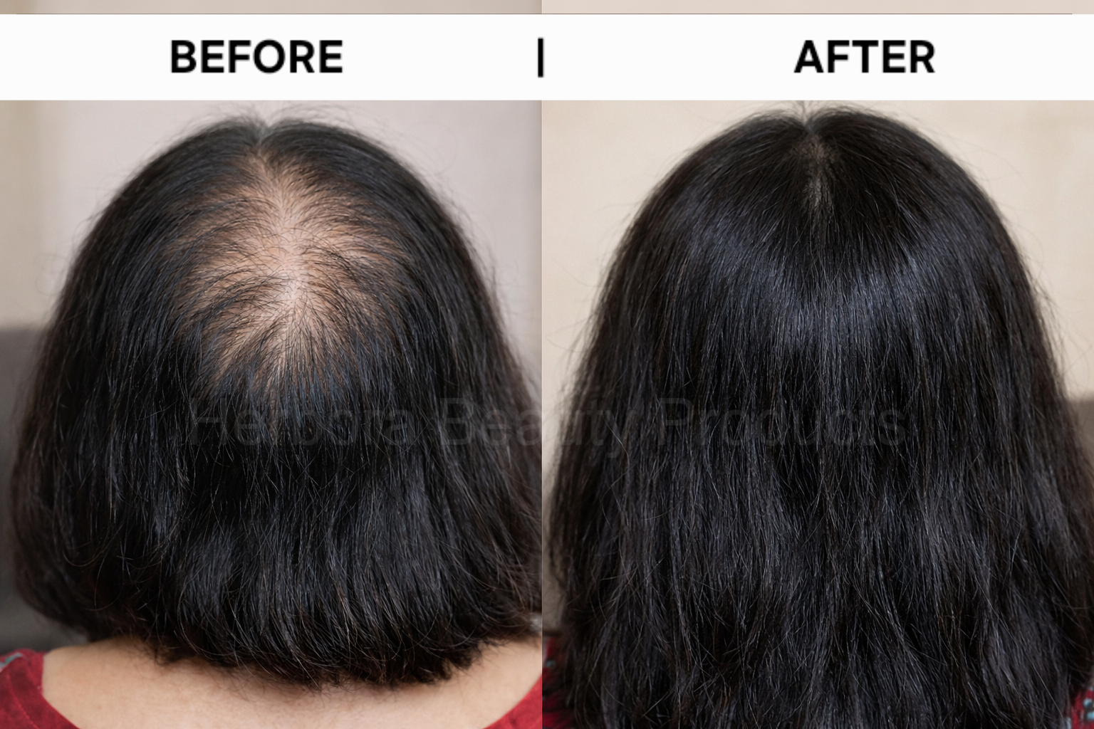 Before and after result