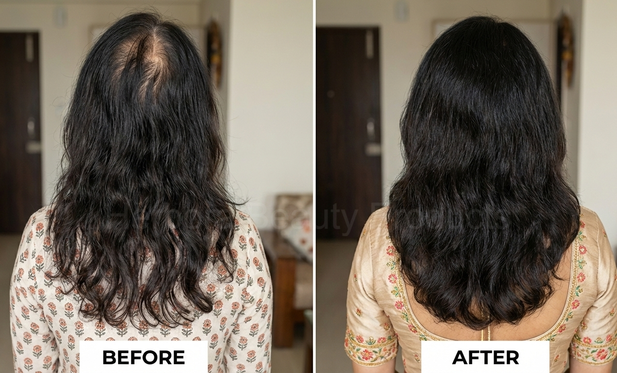 Before and after result