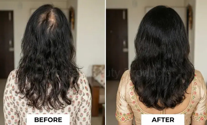 Before and after result