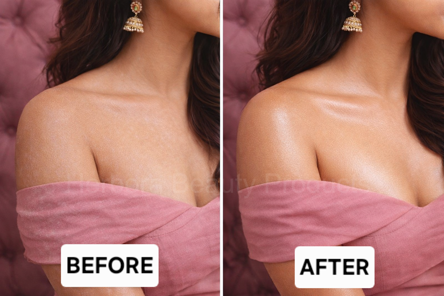 Before and after result