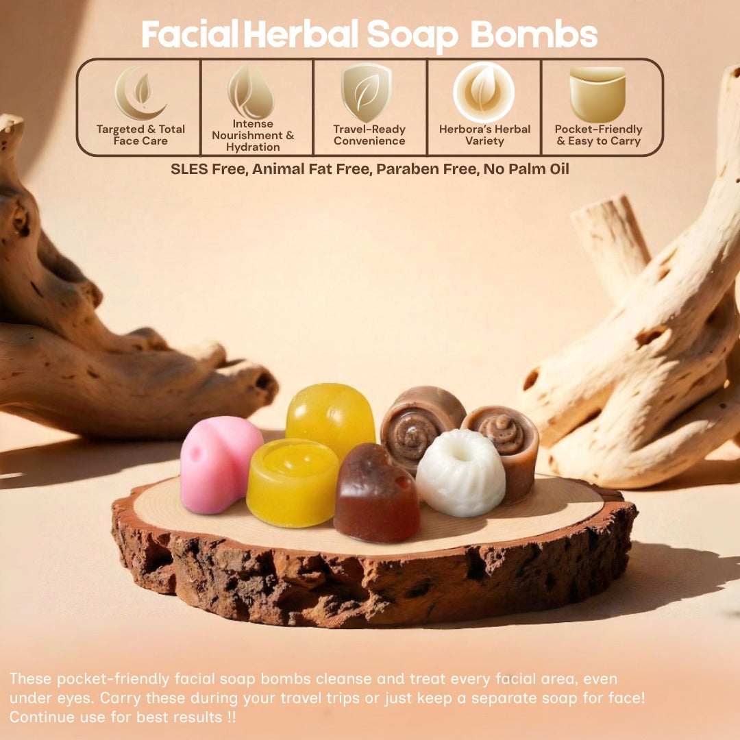FACIAL SOAP BOMBS - {PACK OF 3}