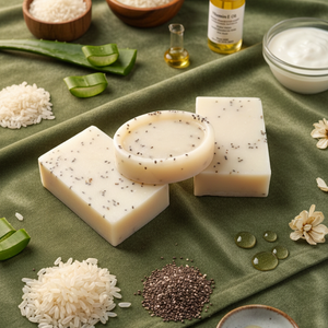 RICE & CHIA SEED HERBAL SOAP [Best Seller]