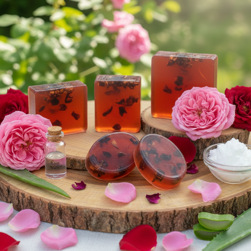 BOTANICAL ROSE SOAP