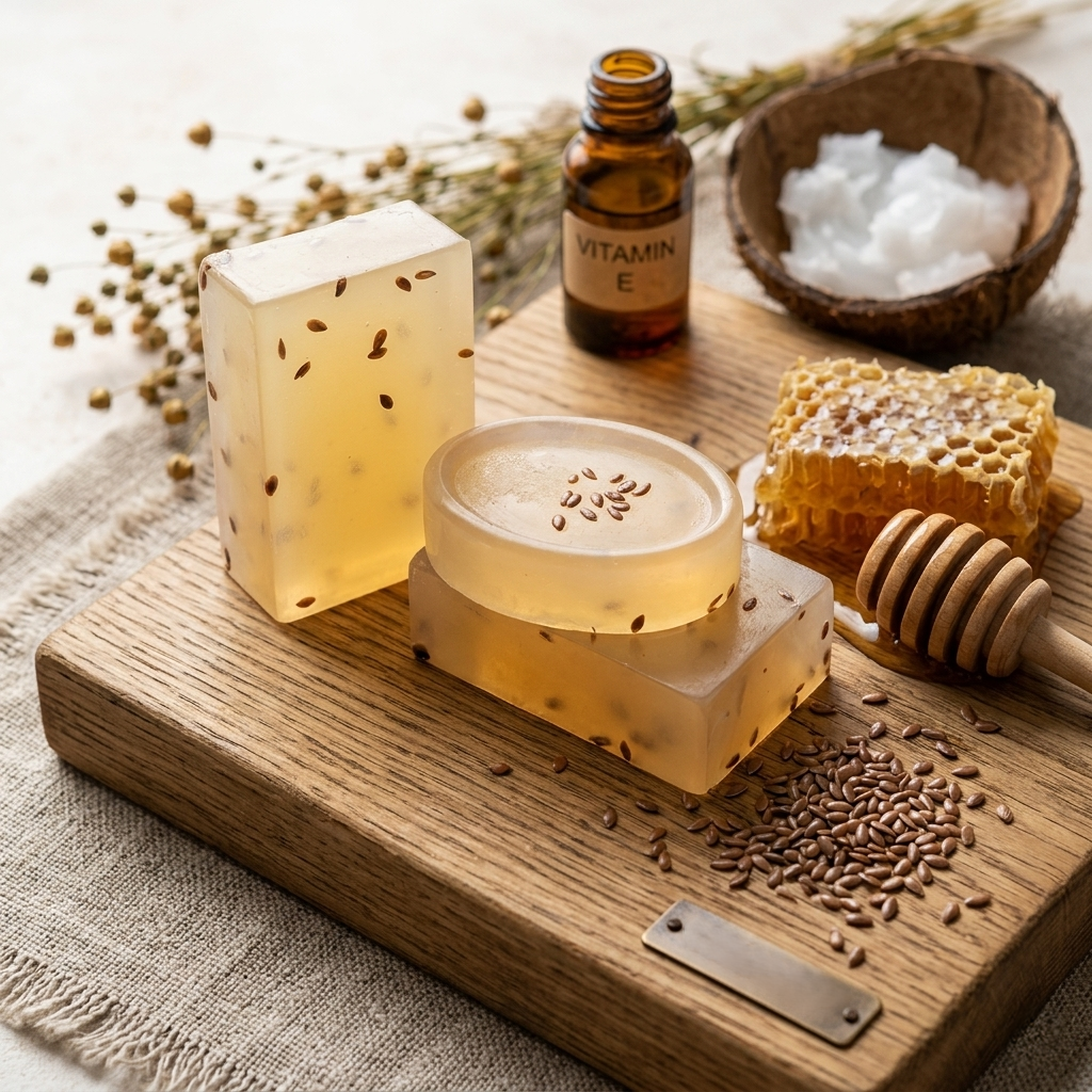 ORGANIC HONEY & FLAX SEED MOISTURIZING SOAP
