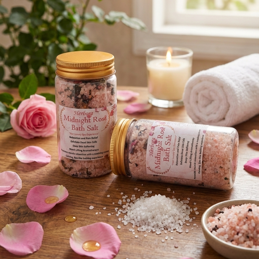 MIDNIGHT ROSE EPSOM BATH SALT:  Your Luxury Spa Experience