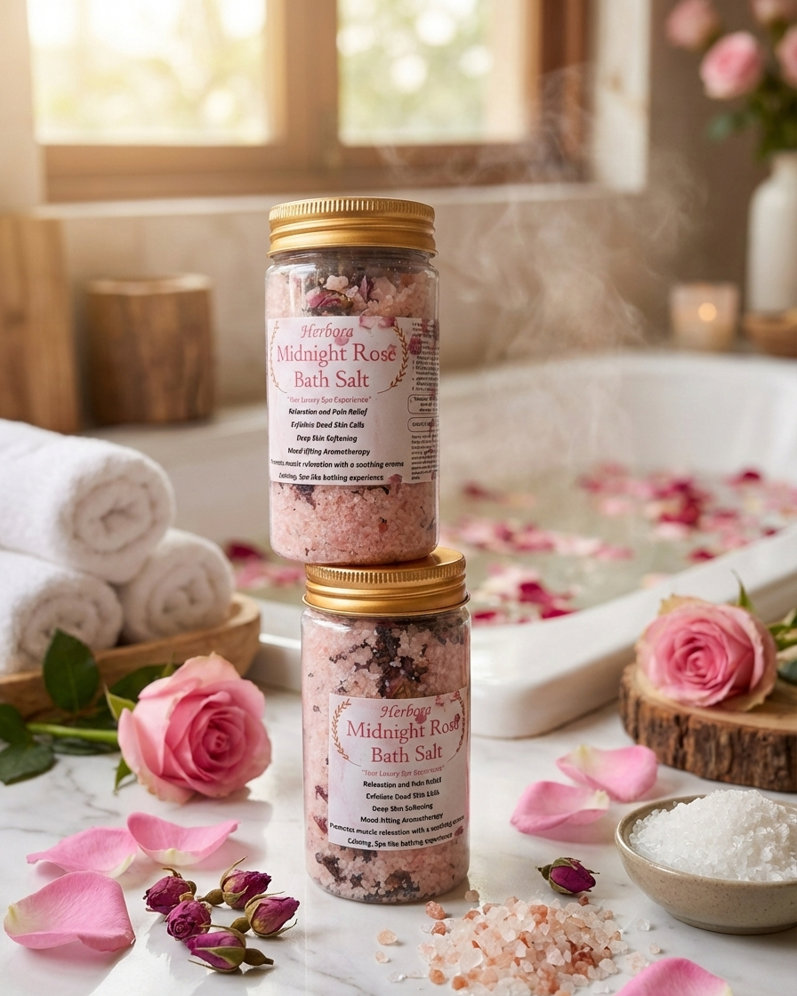 MIDNIGHT ROSE EPSOM BATH SALT:  Your Luxury Spa Experience