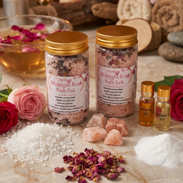 MIDNIGHT ROSE EPSOM BATH SALT:  Your Luxury Spa Experience