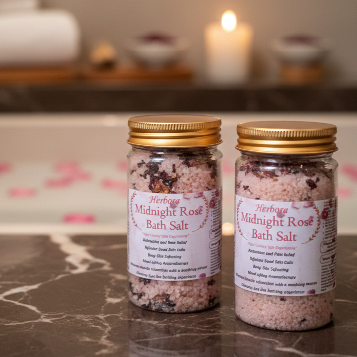 MIDNIGHT ROSE EPSOM BATH SALT:  Your Luxury Spa Experience