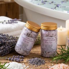TWILIGHT LAVENDER EPSOM BATH SALT:  Evening Relaxation Ritual
